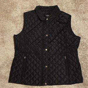 Lauren Ralph Lauren Black Quilted Vest
